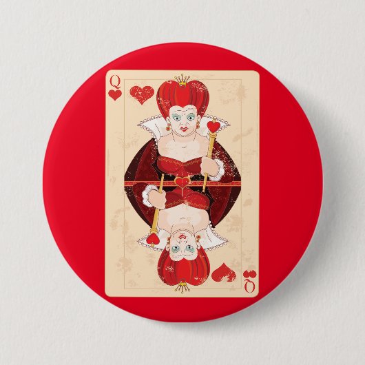 Queen of Hearts Button (Vorderseite)