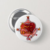 Queen of Hearts Button (Vorne & Hinten)