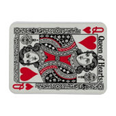 QUEEN OF HEARTS CARD MAGNET (Horizontal)