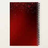 Queen of Hearts Custom Pageant Notebook Journal Notizblock (Rückseite)