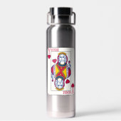 Queen of Hearts Custom Trinkflasche (Rückseite)