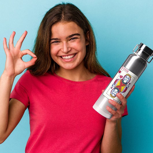 Queen of Hearts Custom Trinkflasche