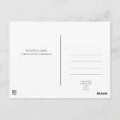 Queen of hearts. Fashion playing card Postkarte (Rückseite)