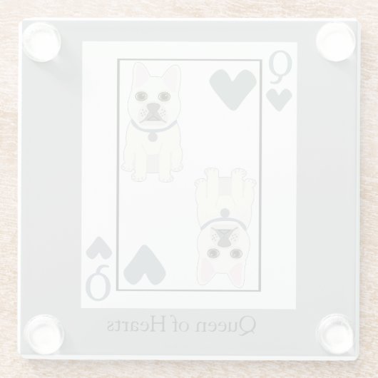 Queen of Hearts Glasuntersetzer (Rückseite)