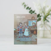 Queen of Hearts Kinderreim Postkarte (Stehend Vorderseite)