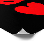Queen Of Hearts King Of Heart Couple Matching Wome Poster (Ecke)