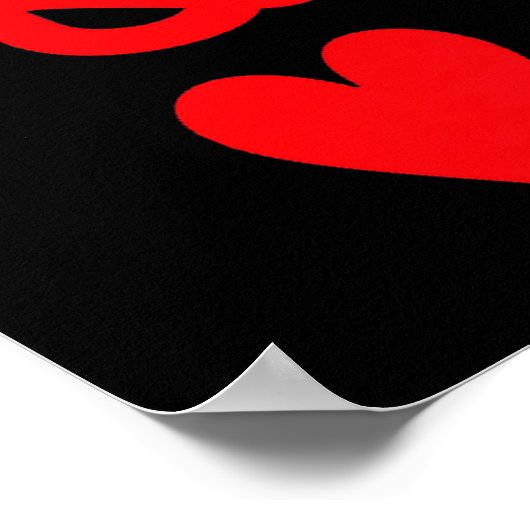 Queen Of Hearts King Of Heart Couple Matching Wome Poster (Ecke)
