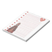 Queen of Hearts Lined Notizblock (Rotiert)