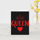 Queen Of Hearts Matching Couple Saint Valentines _ Karte (Gelbe Blume)