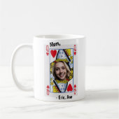 Queen Of Hearts Mom Photo Personalized Coffee Mug Kaffeetasse (Links)