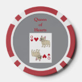 Queen of Hearts Pokerchips (Rückseite)