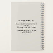 Queen of Hearts Pop Art Spiral Notebook Notizblock (Rückseite)