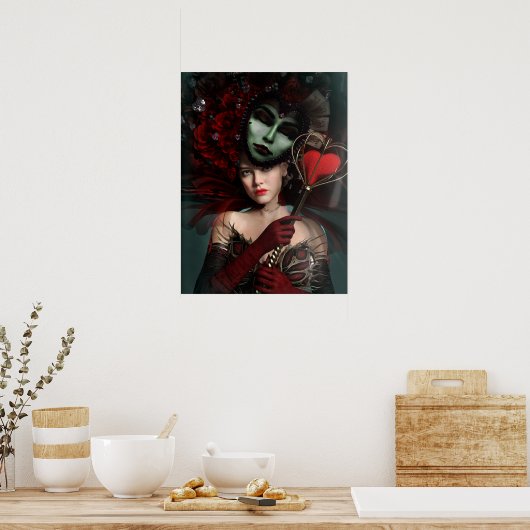 Queen of Hearts Poster (Küche)