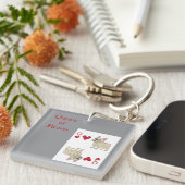 Queen of Hearts Schlüsselanhänger (Vorderseite rechts)