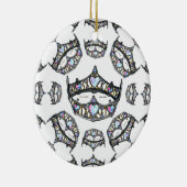 Queen of Hearts Silver Crowns Tiaras white oramen Keramik Ornament (Rechts)