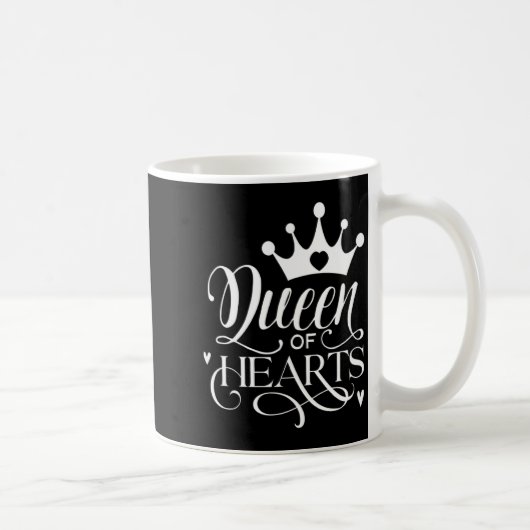 Queen Of Hearts Strong Woman Valentines Day _1  Kaffeetasse (Rechts)