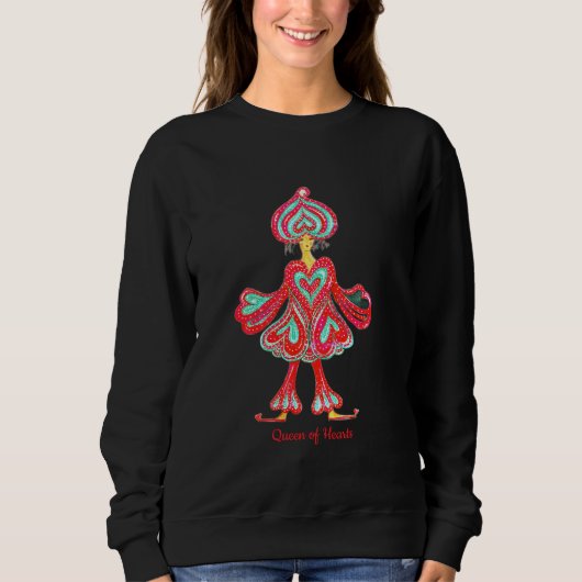 Queen of Hearts Sweatshirt (Vorderseite)