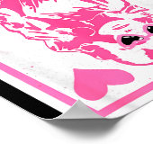 Queen Of Hearts Valentines Day  Poster (Ecke)