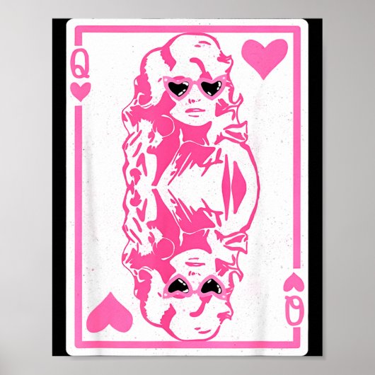 Queen Of Hearts Valentines Day  Poster (Vorne)