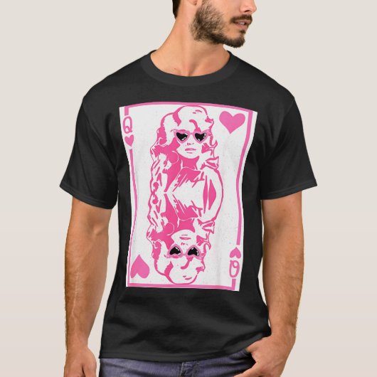 Queen Of Hearts Valentines Day T-Shirt (Vorderseite)