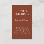 Queen of Hearts Visitenkarte (Rückseite)