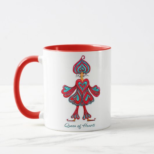 Queen of Hearts wall decor Tasse (Links)