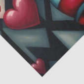 Queen of Hearts Wonderland Decoupage Tissue Paper Seidenpapier (Ausschnitt)