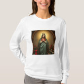Queen of Heaven Catholic Women's Long Sleeve Tee (Vorderseite)