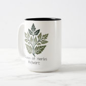 Queen of Herbs Mugwort3 Zweifarbige Tasse (Vorderseite Links)