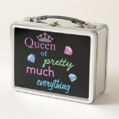 "Queen of Hübsch Much Everything" Metall Brotdose (Vorderseite)