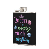 " Queen of Hübsch Vieles " Zitat Flachmann (Links)