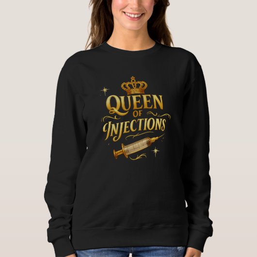 queen of injections sweatshirt (Vorderseite)