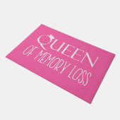 "Queen of Memory Loss" Doormat Fußmatte (Schrägansicht)