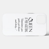 ‚QUEEN of Mud Wrestling‘ Case-Mate iPhone Hülle (Rückseite (Horizontal))