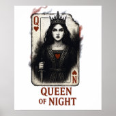 Queen of Night-Dark Fantasy Playing Card Poster (Vorne)