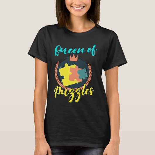 Queen of Puzzles  puzzle T-Shirt (Vorderseite)