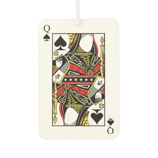 Queen of Spades - Bild hinzufügen Autolufterfrischer (Vorderseite)
