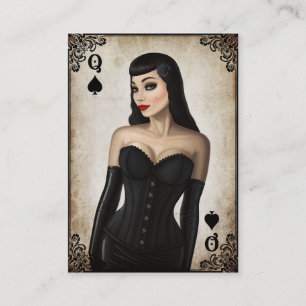 Queen of Spades - Business Card Visitenkarte