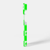 Queen of Spades iPhone Case Green Schachbretts QoS Hülle (Linke Seite)