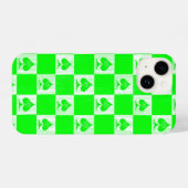 Queen of Spades iPhone Case Green Schachbretts QoS iPhone Hülle (Rückseite (Horizontal))