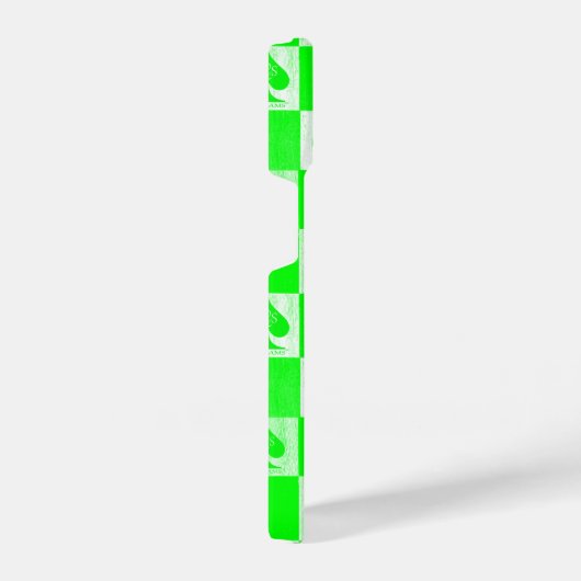Queen of Spades iPhone Case Green Schachbretts QoS iPhone Hülle (Rechte Seite)