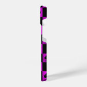 Queen of Spades iPhone Case Hot Pink Schachbretts Hülle (Linke Seite)