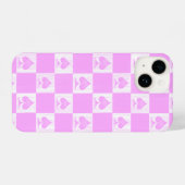 Queen of Spades iPhone Case Niedlich Pink Schachbr iPhone Hülle (Rückseite (Horizontal))