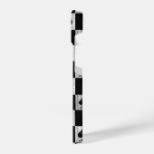 Queen of Spades iPhone Case White Schachbretts QoS Hülle (Linke Seite)