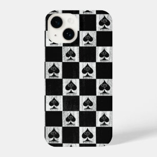 Queen of Spades iPhone Case White Schachbretts QoS iPhone 14 Hülle