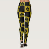 Queen of Spades Leggings Gold Schachbretts QoS Sty (Rückseite)
