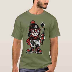 Queen of Spades Street Mascot - Pro Grind Edition T-Shirt