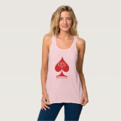 Queen of Spades Tank Top Pink Vixen QoS Träume (Vorderseite Vollansicht)