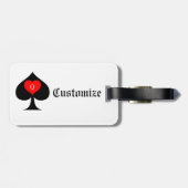 Queen of Spades Tarot Card Thunder_Cove Gepäckanhänger (Rückseite horizontal)