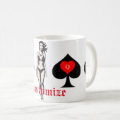 Queen of Spades Tarot Card Thunder_Cove Kaffeetasse (VorderseiteRechts)